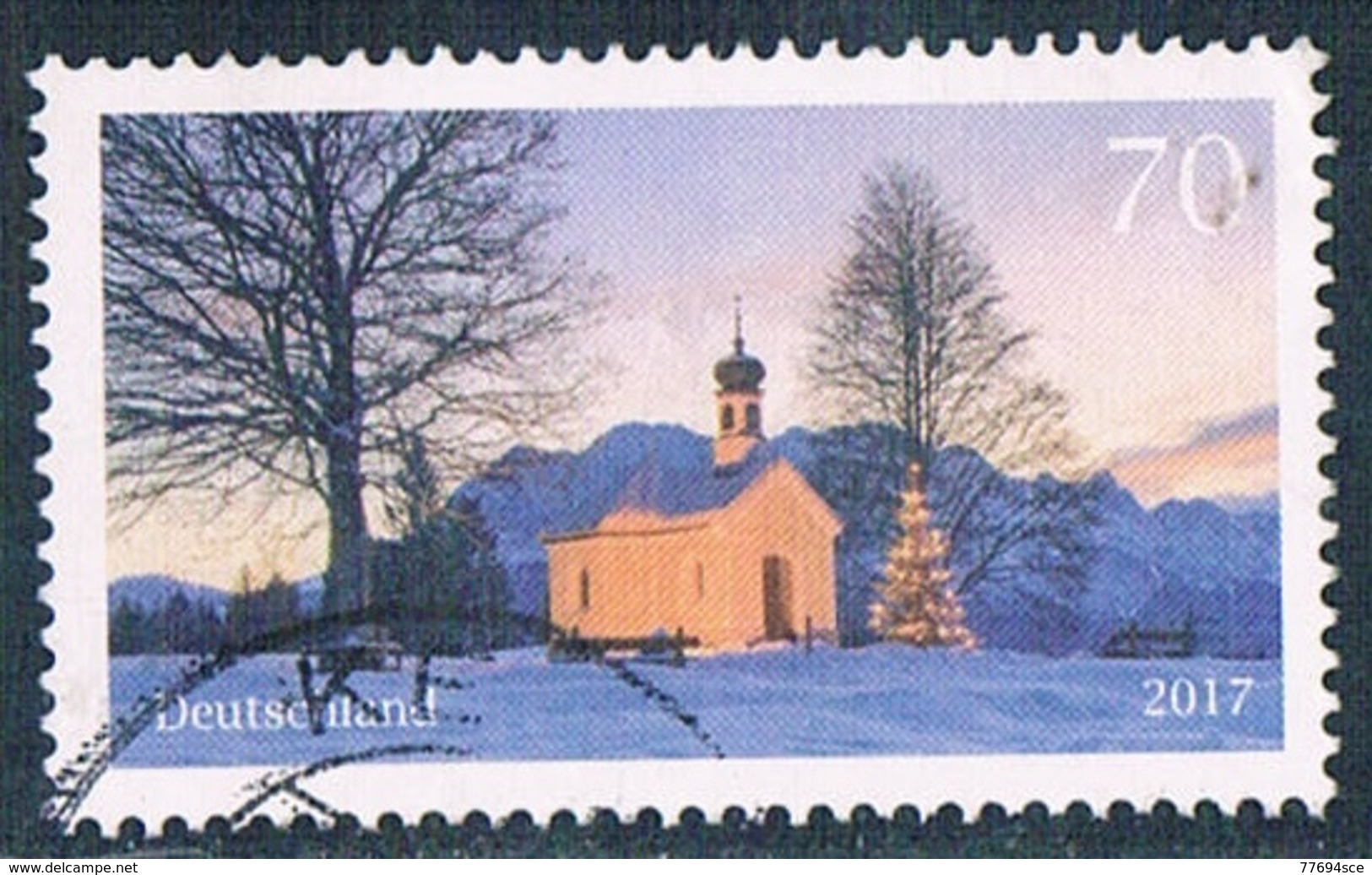 2017  Weihnachtliche Kapelle  (gezähnt) - Oblitérés