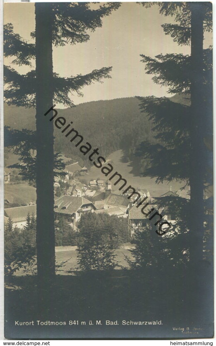 Todtmoos - Foto-Ansichtskarte 20er Jahre - Verlag B. Jordan Todtmoos - Todtmoos