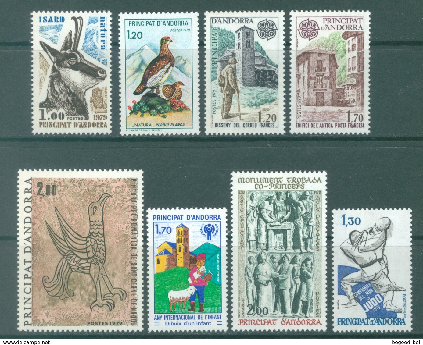 ANDORRE - MNH/** - 1979 - YEAR COMPLETE - Yv 274-281  -  Lot 19121 - Années Complètes
