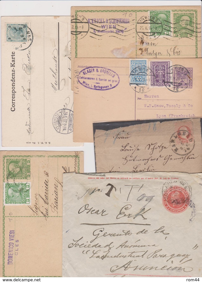 MONDE  LOT DE  65  Lettres, Cartes, Entiers Postaux  Avant 1940 - Colecciones (sin álbumes)