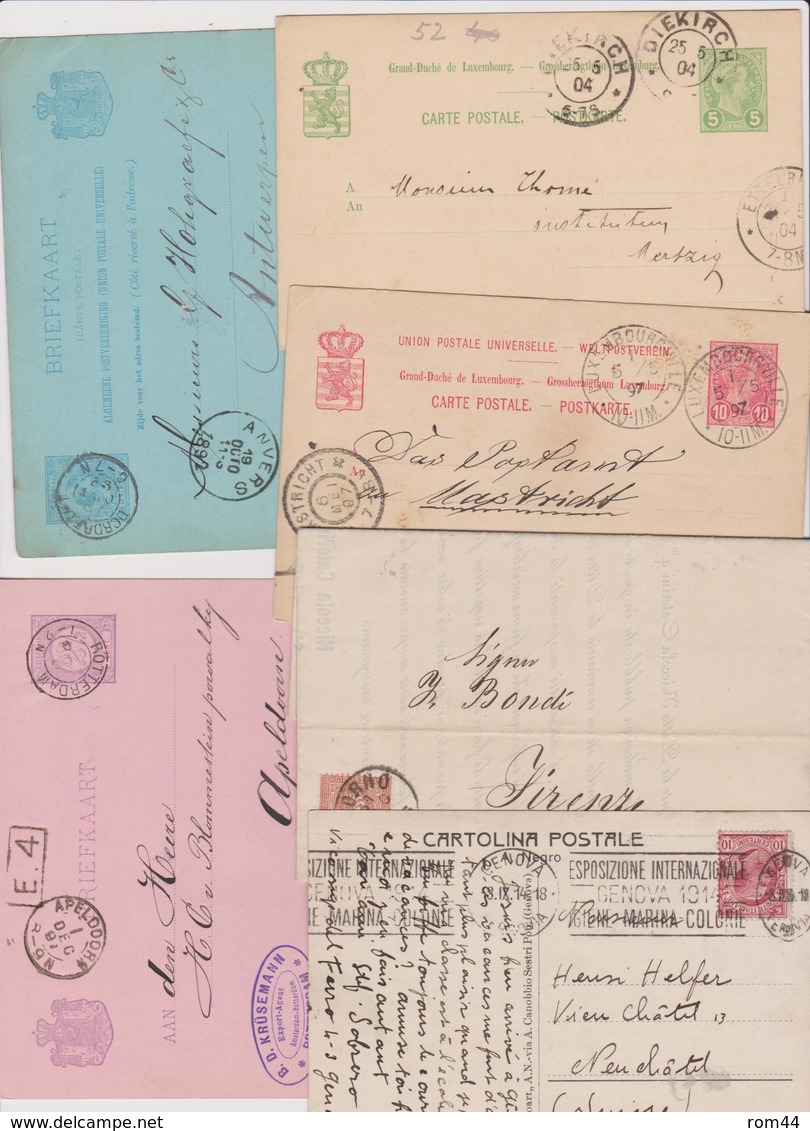 MONDE  LOT DE  65  lettres, cartes, entiers postaux  avant 1940