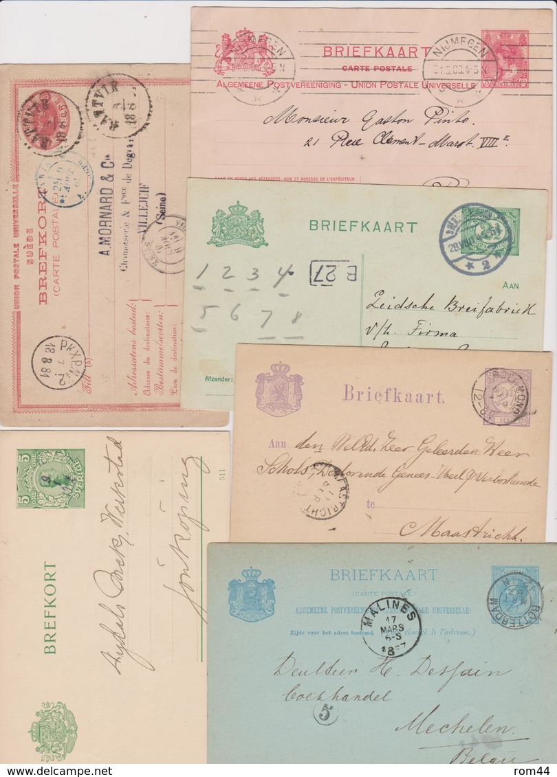 MONDE  LOT DE  65  lettres, cartes, entiers postaux  avant 1940