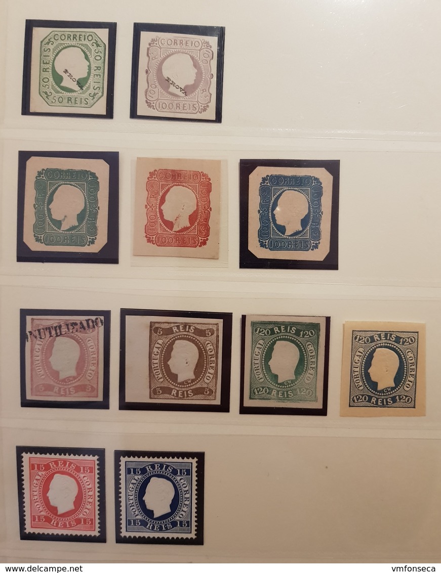 Portugal Accumulation Of Stamp Proofs, Essays And Some Reprints - Rare Lot - Essais, épreuves & Réimpressions