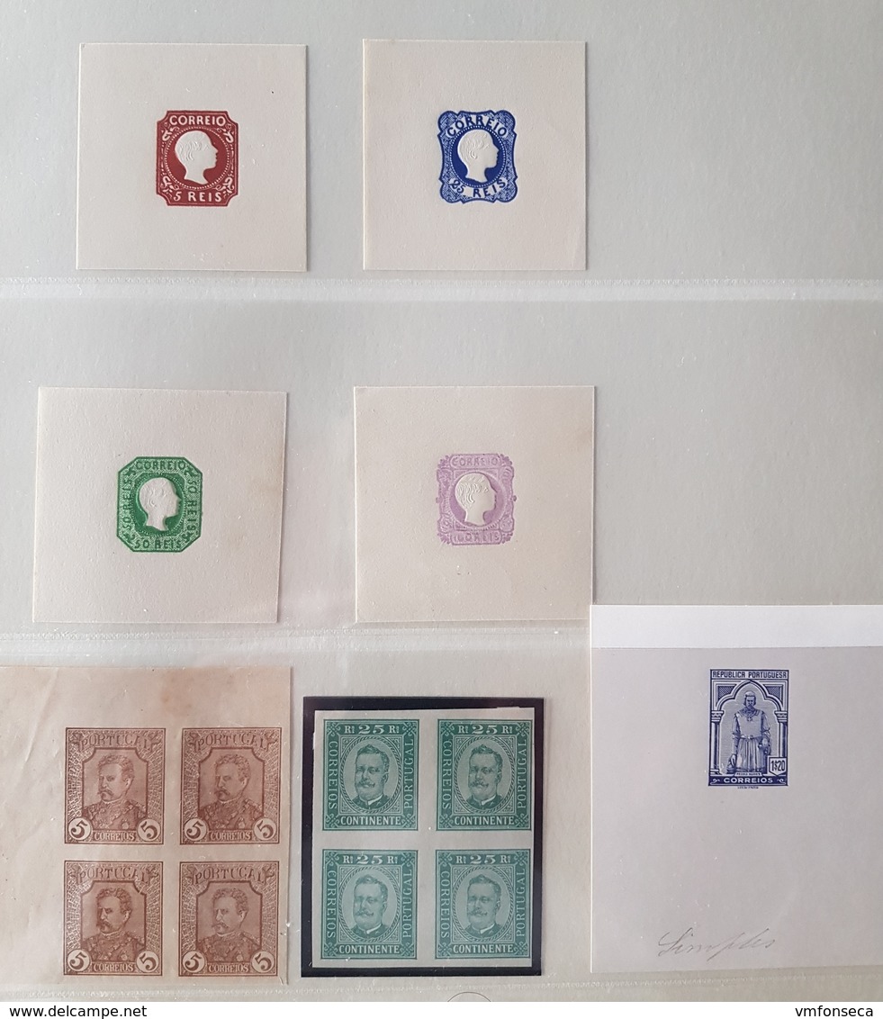 Portugal Accumulation Of Stamp Proofs, Essays And Some Reprints - Rare Lot - Probe- Und Nachdrucke