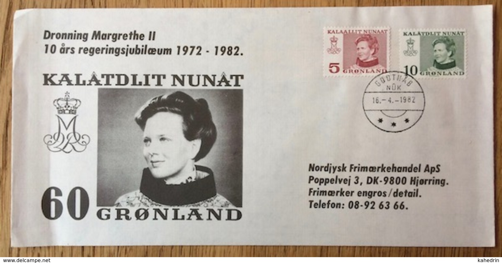 Gronland - Greenland 1972 - 1982, Cover Jubilee Queen Margrethe II, Kalatdlit Nunat - Brieven En Documenten