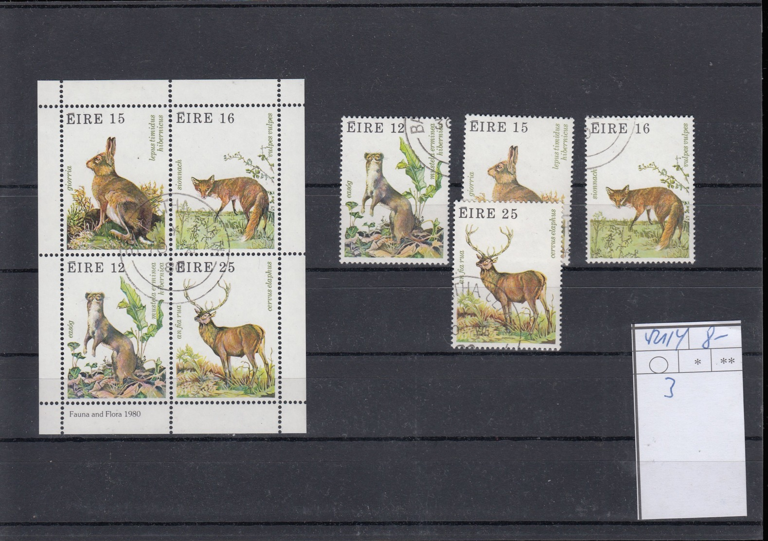 Irland Michel Cat.No. Used  421/424 + Sheet 3 - Used Stamps