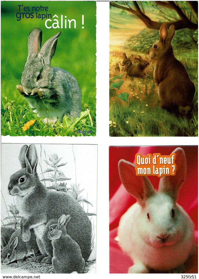 LAPINS /  Lot De 45 Cartes Postales Modernes Neuves - 5 - 99 Postales