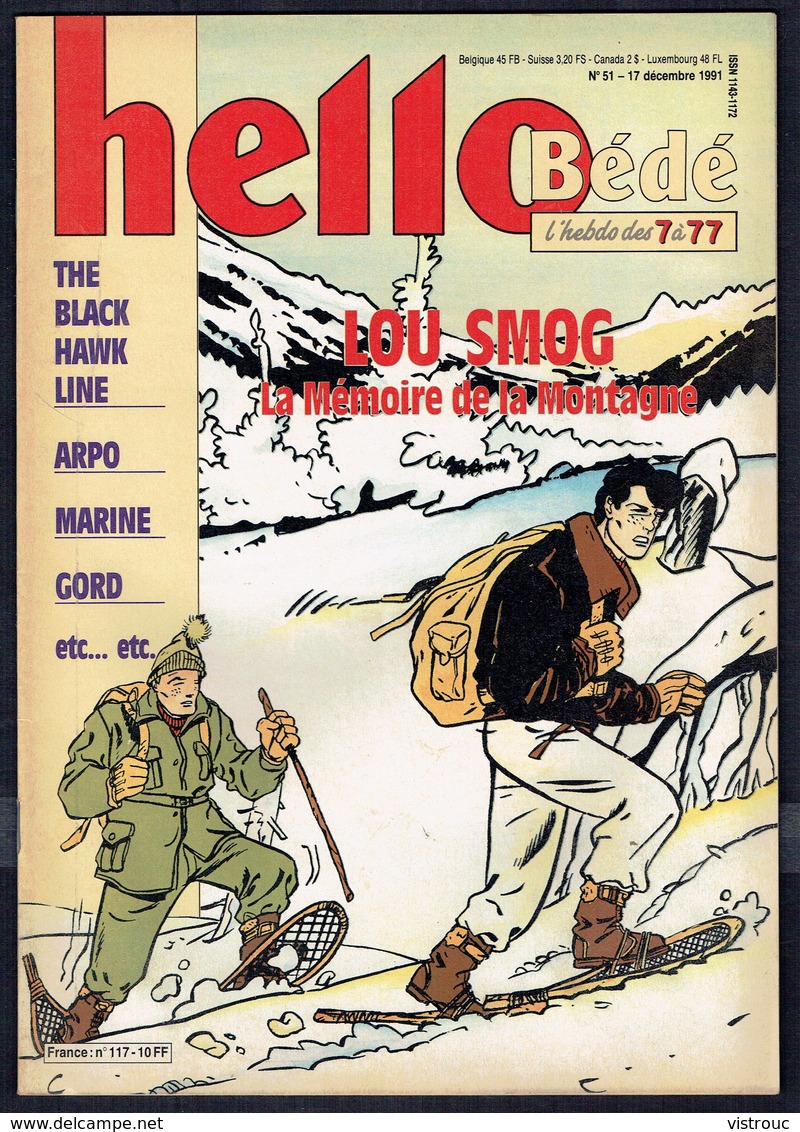 HELLO Bédé N° 51 -  Année 1991 - Couverture " LOU SMOG " De G. VAN LINTHOUT. - Autre Magazines