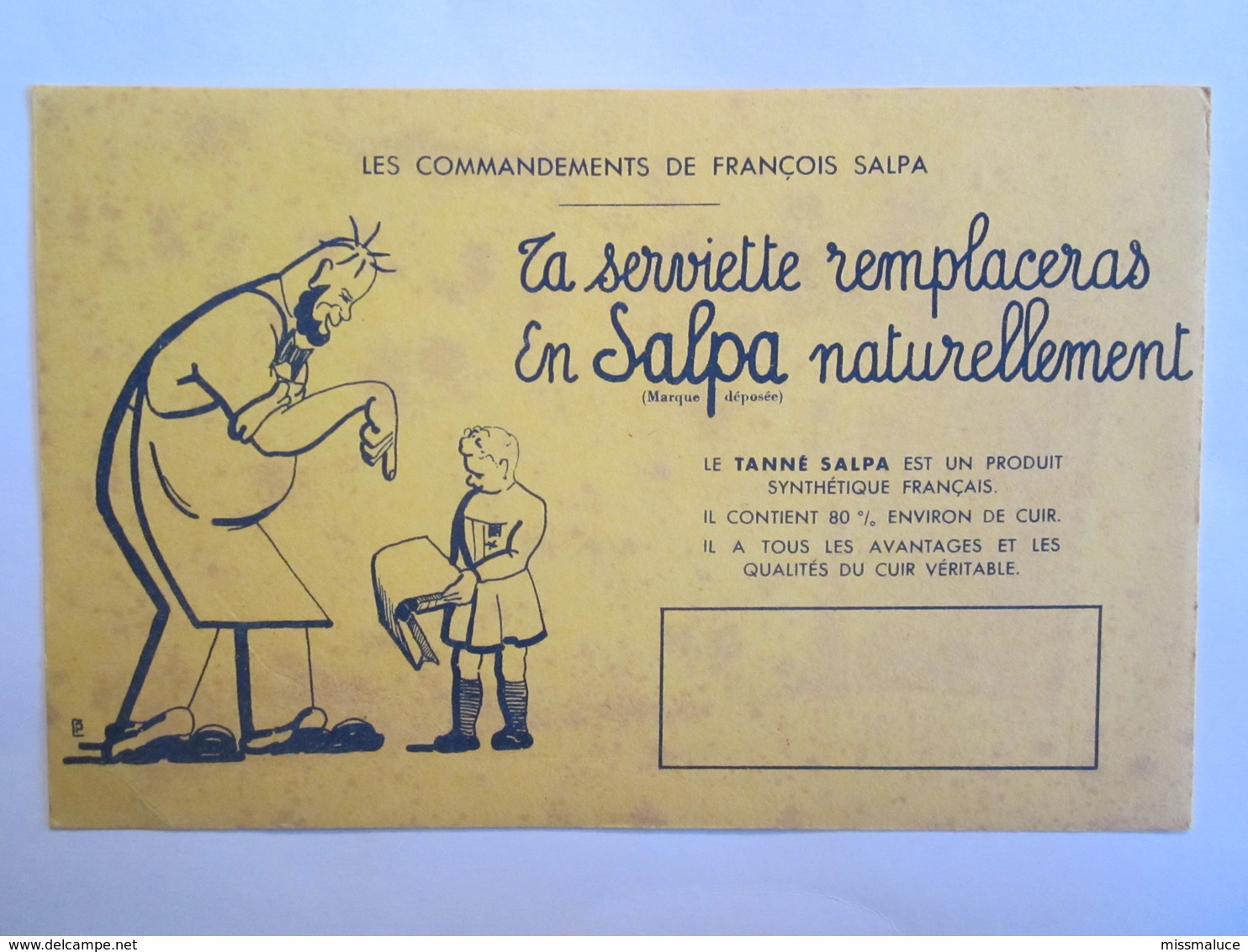 Publicité Buvard Buvards Salpa - Produits Ménagers