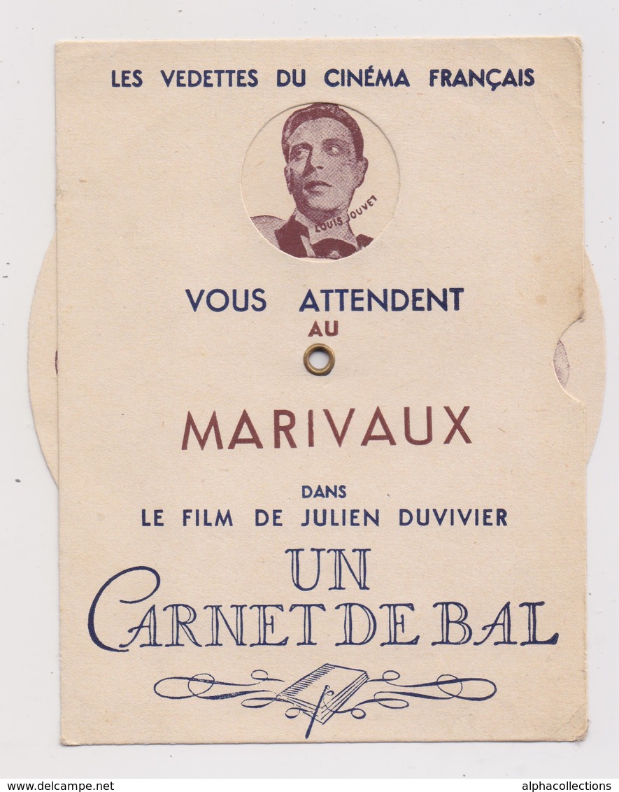 VEDETTES De CINEMA Dans CARNET De BAL Au MARIVAUX. Carte à Système. RAIMU, FERNANDEL, Françoise ROSAY, JOUVET, BELL.... - Entertainers