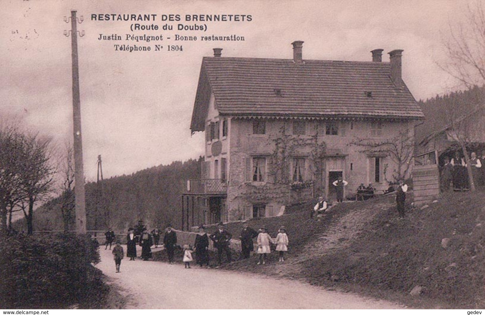 La Chaux De Fonds, Route Du Doubs Restaurant Des Brennettets, Tenanciers Justin Péquignot (14.5.24) - La Chaux-de-Fonds