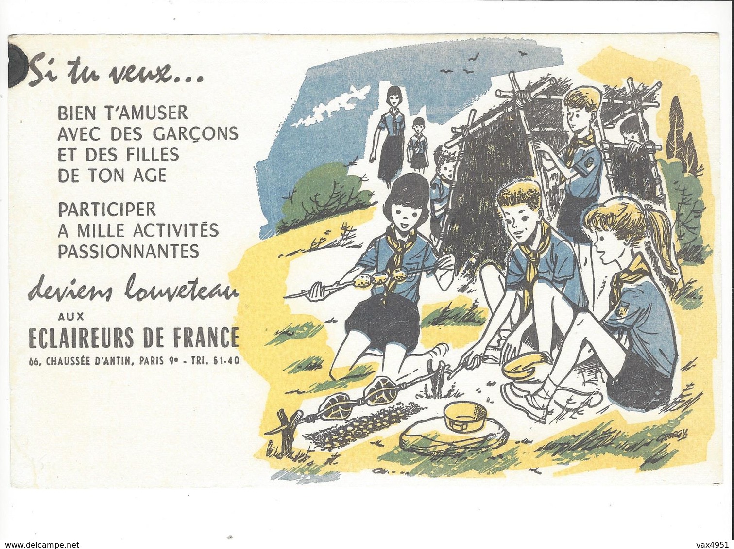 BUVARD  SCOUTS  ECLAIEURS DE FRANCE  ****   RARE  A   SAISIR  **** - S