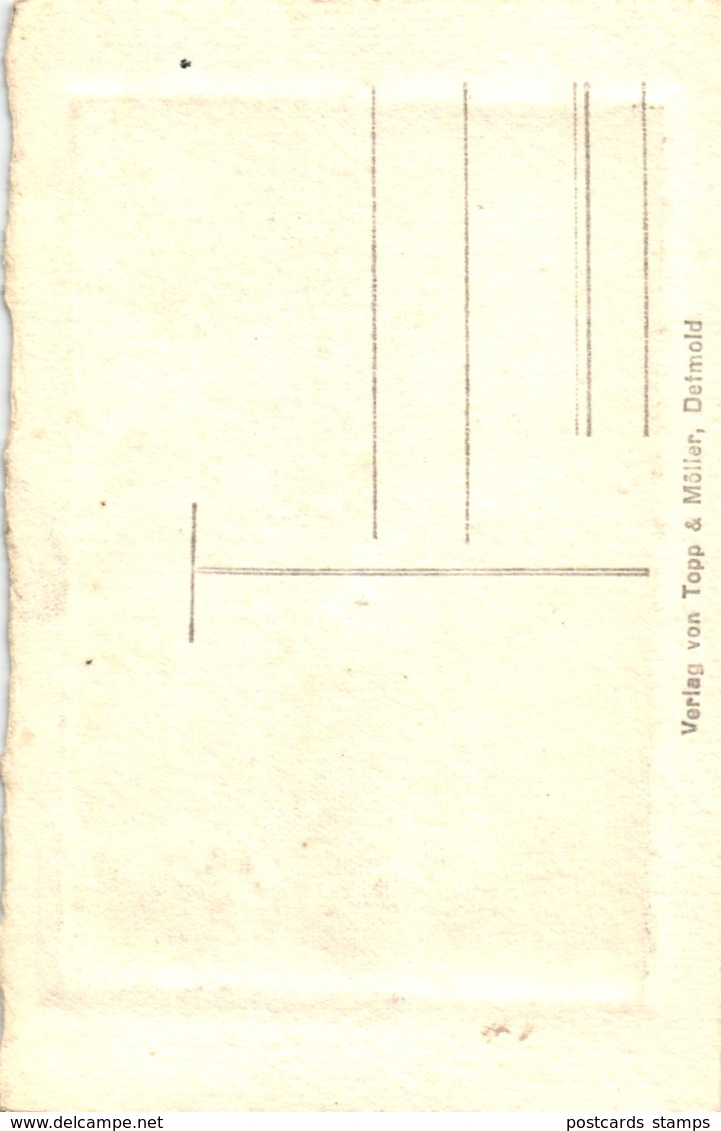 Detmold, Alt-Detmold, Künstlerkarte, Nachtwächter, Verlag Topp & Möller, Um 1910 - Detmold