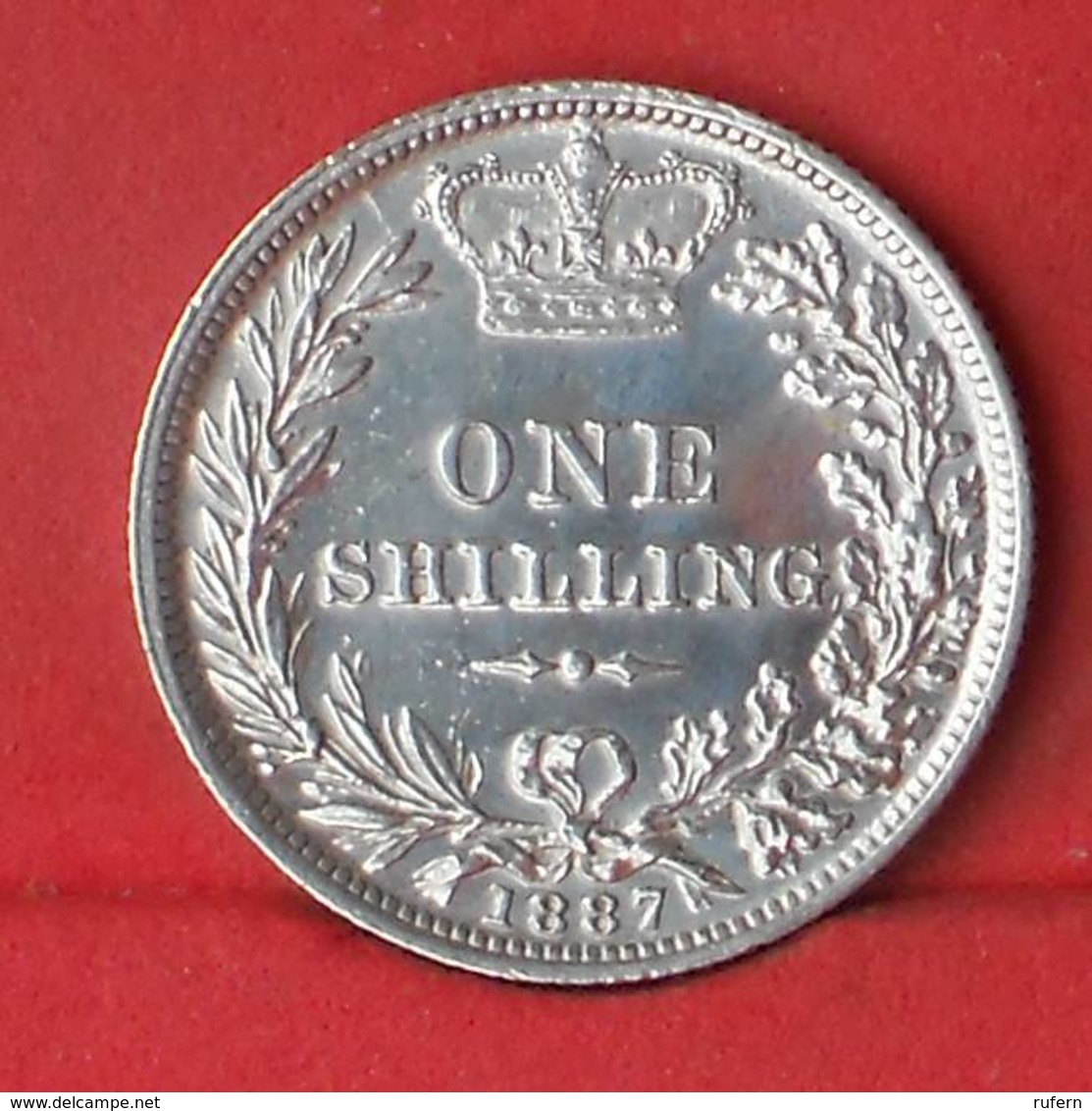 GREAT BRITAIN 1 SHILLING 1887 - 5,66 GRS - 0,925 SILVER   KM# 734,4 - (Nº28090) - I. 1 Shilling