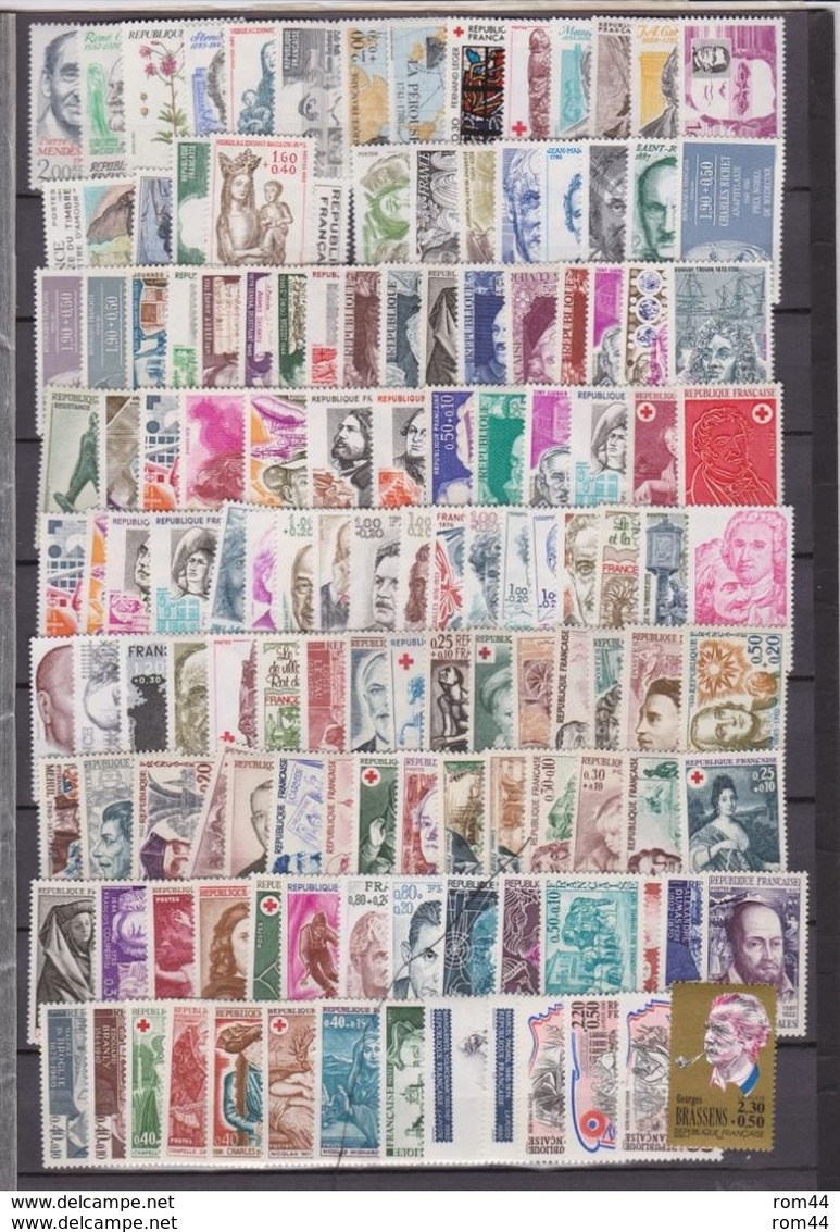 FRANCE  LOT DE TIMBRES POUR COURRIER FACIALE EN FRANCS - Sammlungen