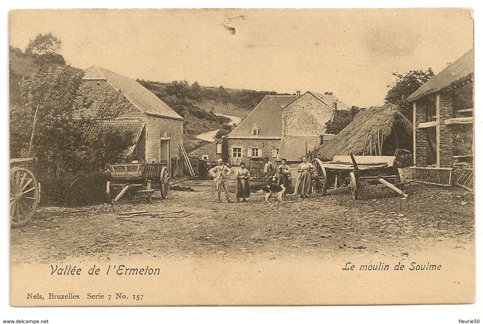 Le Moulin De SOULME, Vallée De L'Ermeton. Nels, Série 7 N° 157. - Doische