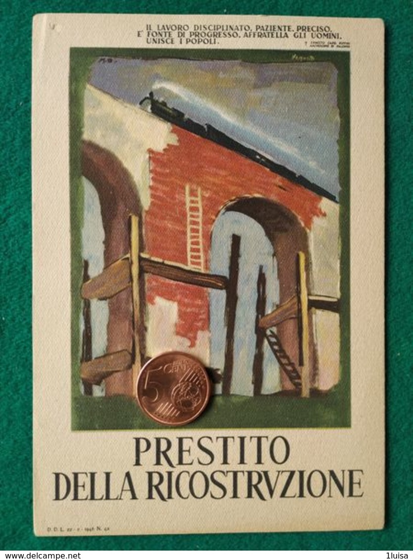 FASCISMO Prestito Della Ricostruzione - Guerra 1939-45