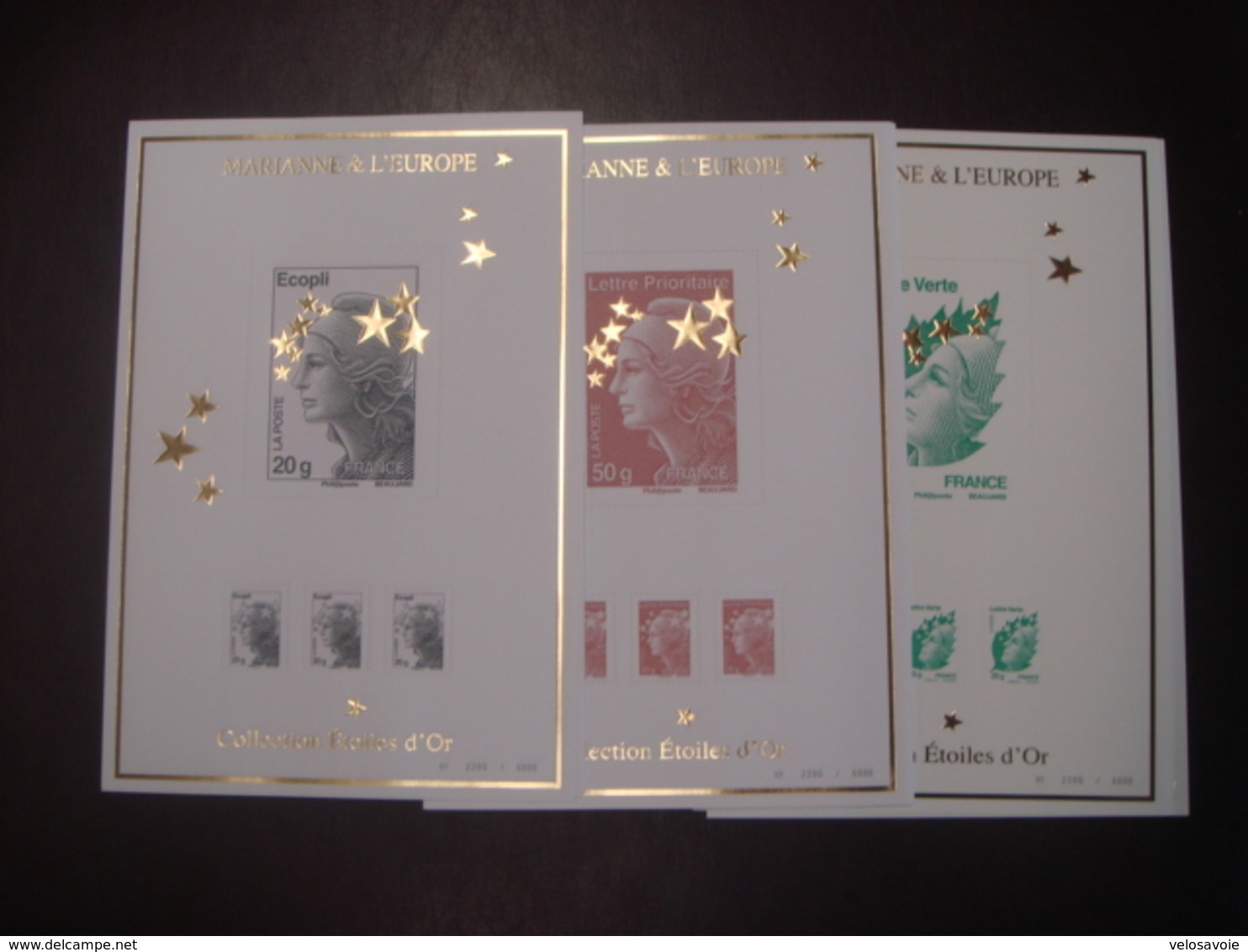 COFFRET COMPLET MARIANNE ETOILES D'OR N° 4020 CONTENANT 15 BLOCS FEUILLET NUMEROTES ** - Neufs