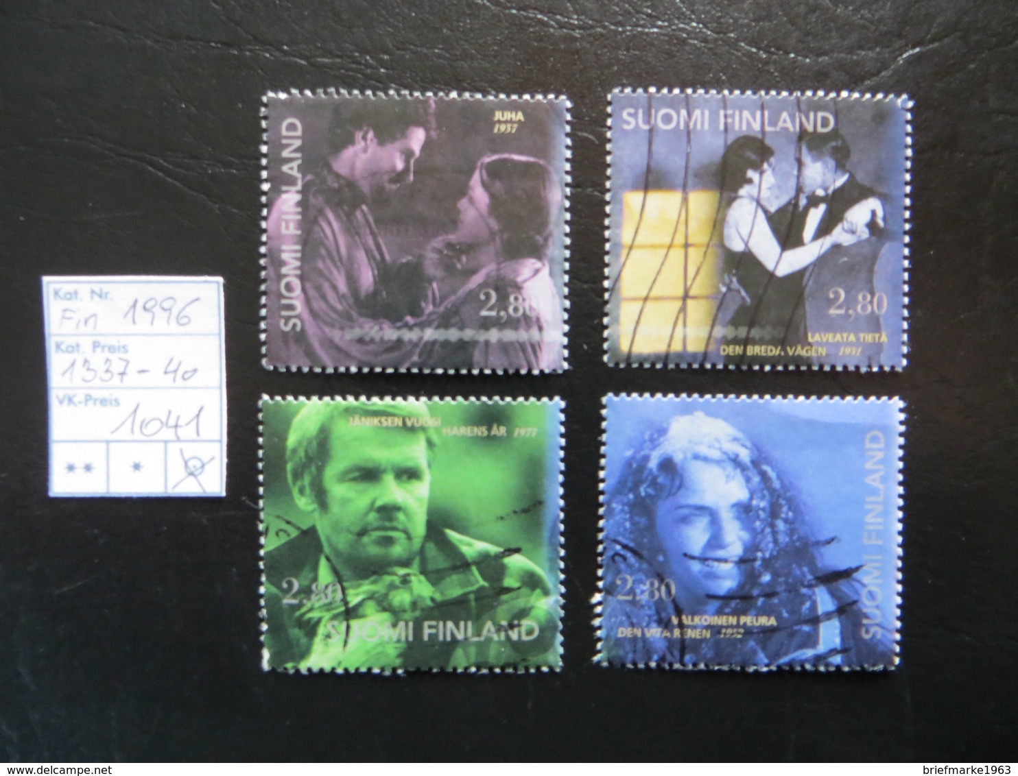 1996  " 100 Jahre Finnischer Film "  4 Werte Gestempelt   LOT 1041 - Used Stamps