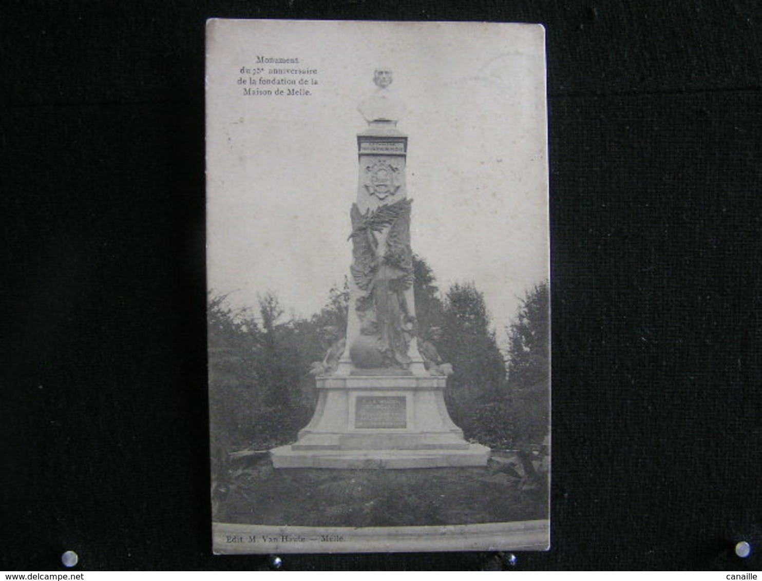 R-169 / Flandre Orientale Melle -   Monument Du 75e Anniversaire De La Fondation De La Maison De Melle / Circulé 1912 - Melle