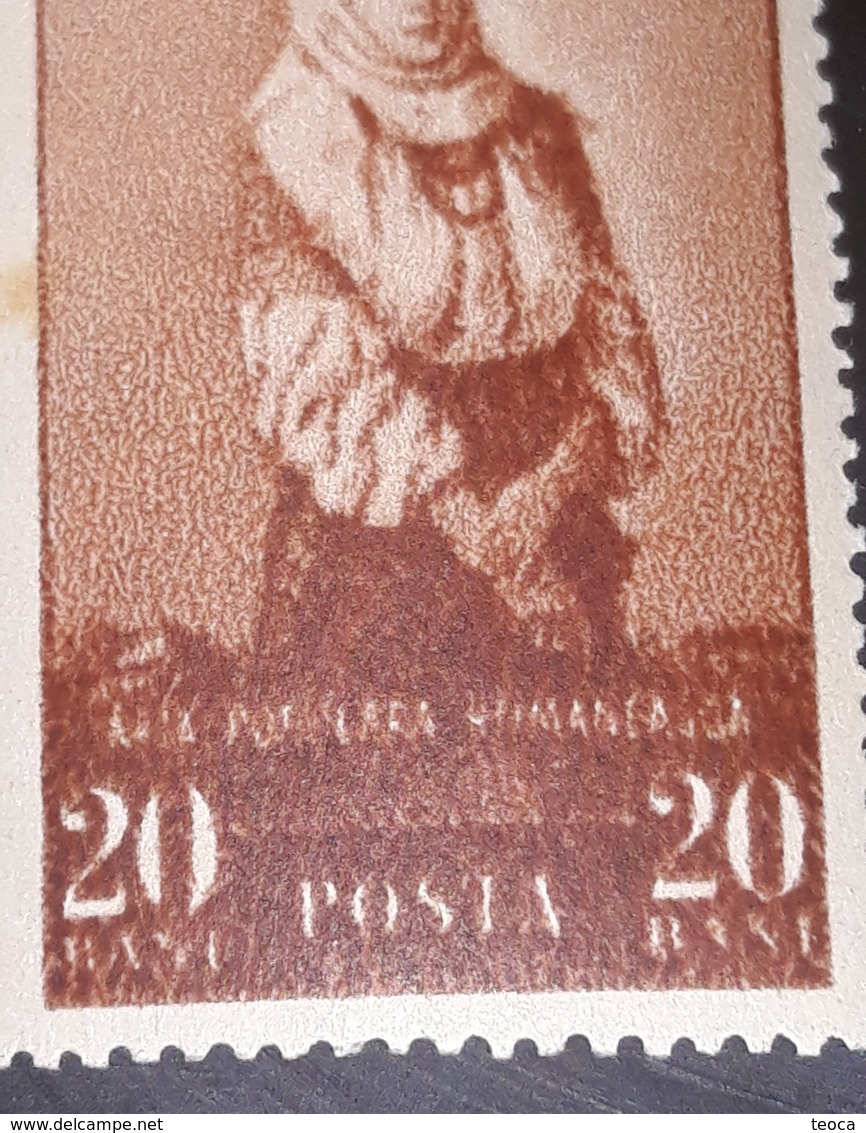 Romania 1953, CULTURES, Traditional ROMANIAN, FASHION,costumes, Mi 1431, With Errors Errase Words ..mnh - Variétés Et Curiosités