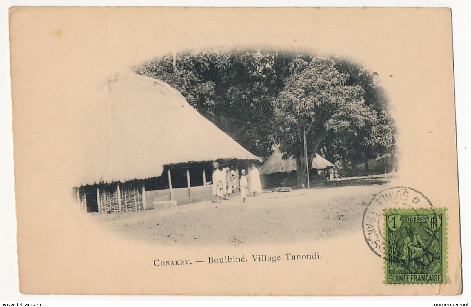 CPA - CONAKRY (Guinée) - Boulbiné. Village Tanondi - Guinée Française