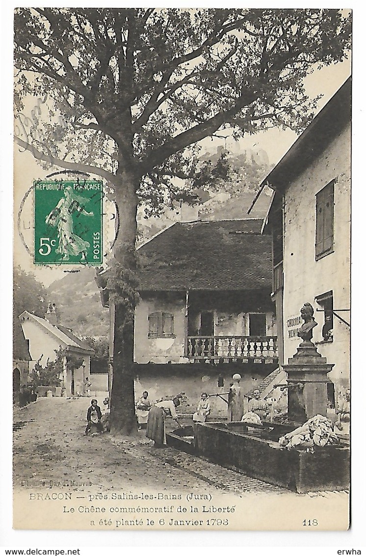 BRACON Chêne LAVANDIERES 1910 Prè SALINS Les BAINS Dole Champagnol Dampierre Lons Le Saunier Arbois Poligny Orgelet JURA - Autres & Non Classés