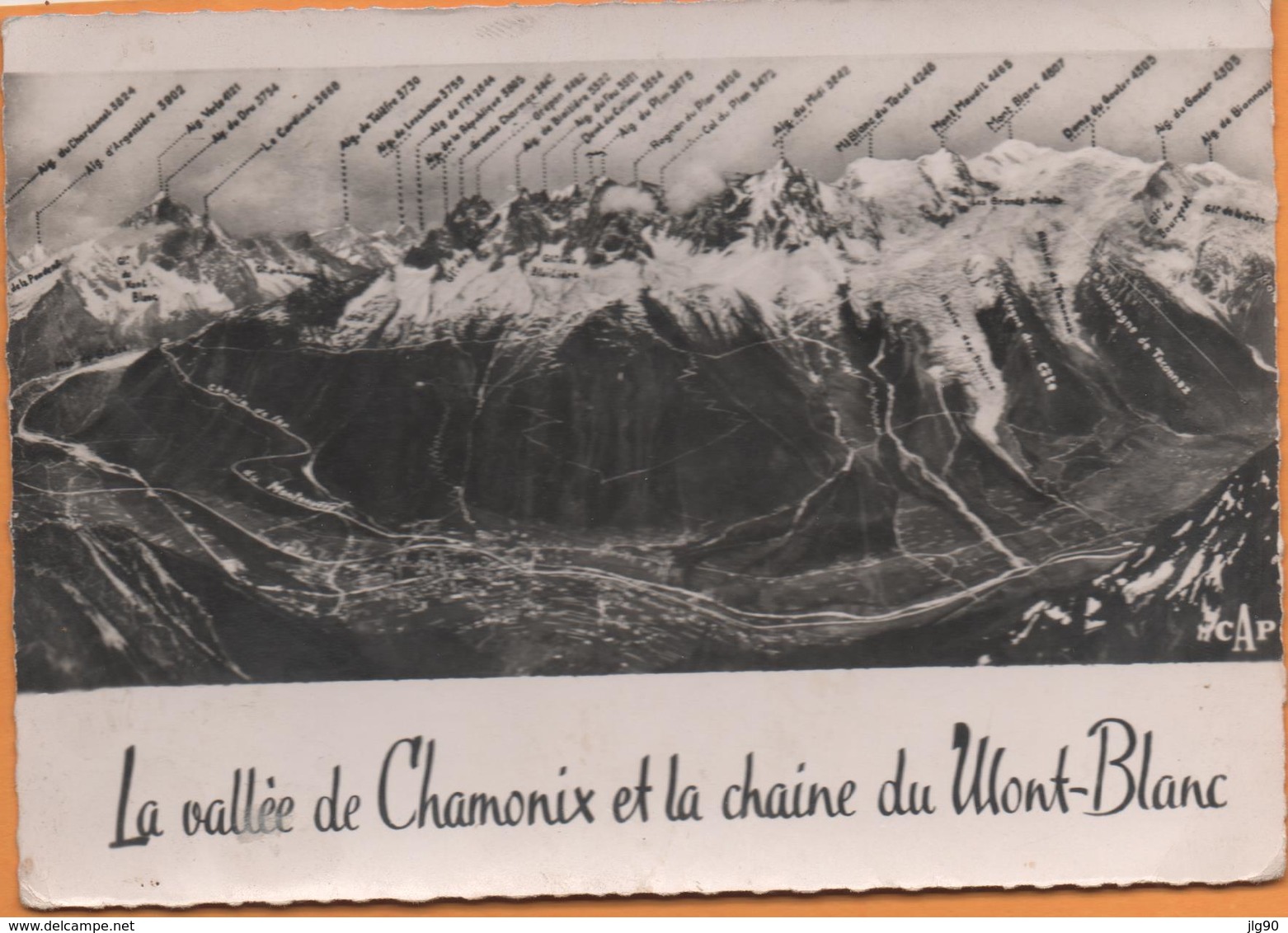 CPSM N°376 La Vallée De Chamonix 26/08/52 De Cluses Pour Belfort - Chamonix-Mont-Blanc