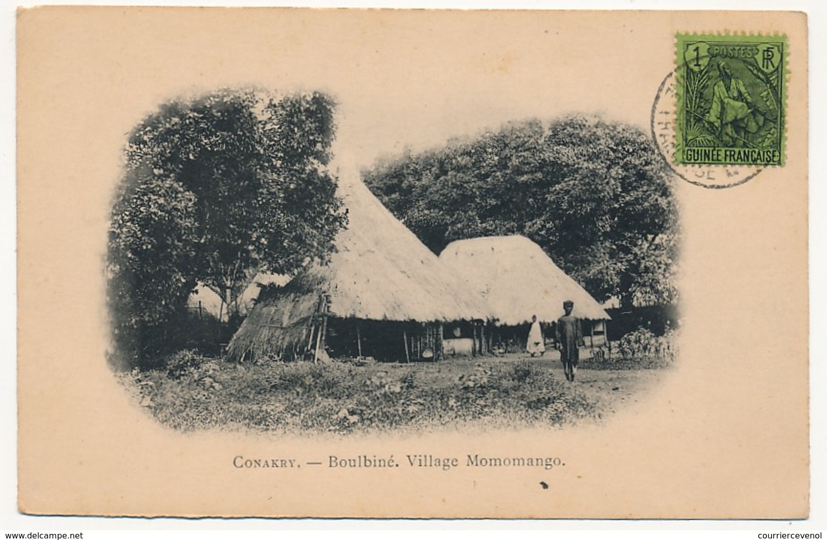 CPA - CONAKRY (Guinée) - Boulbiné, Village Momomango - Guinée Française