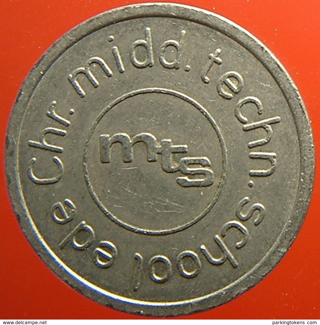 KB078-1 - MTS Technische School Ede - Ede - WM 22.5mm - Koffie Machine Penning - Coffee Machine Token - Firma's