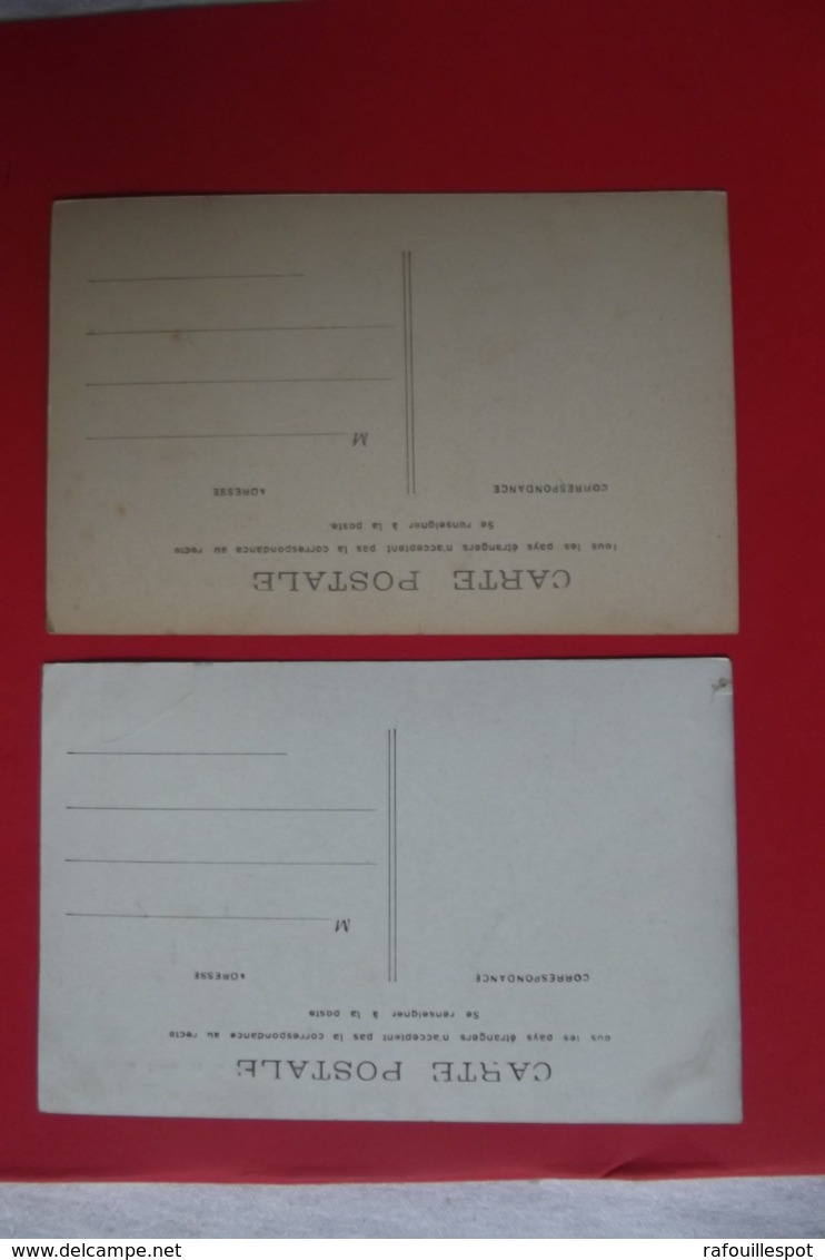 Cp A Definir La Grande Poste Et Le Telephone Couleur Lot 2 Cartes - Poste & Postini