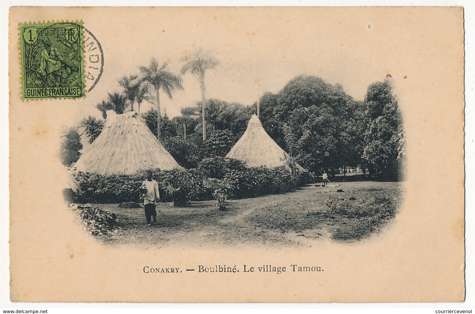 CPA - CONAKRY (Guinée) - Boulbiné, Le Village Tamou - Guinea Francese