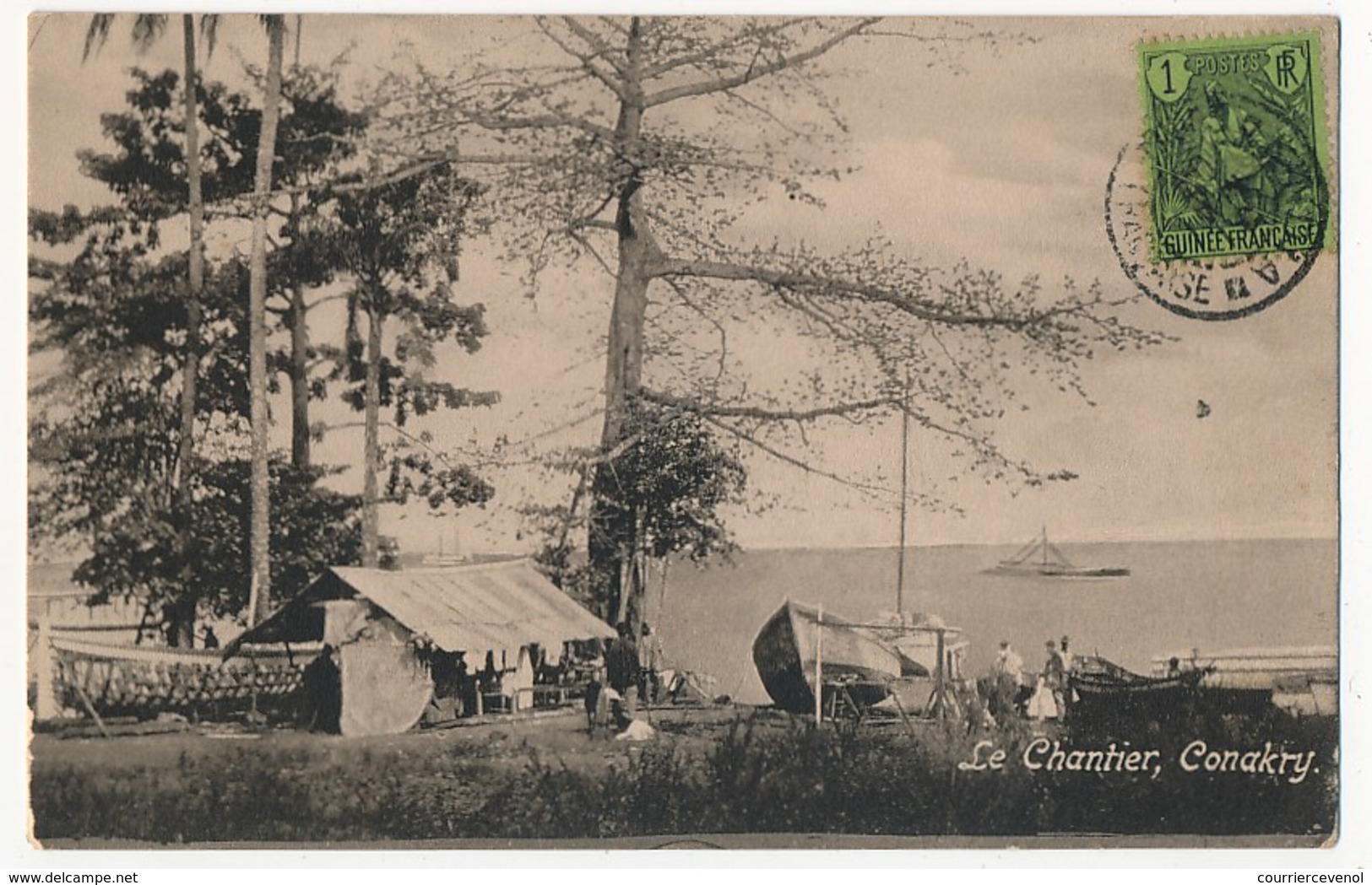 CPA - CONAKRY (Guinée) - Le Chantier - French Guinea