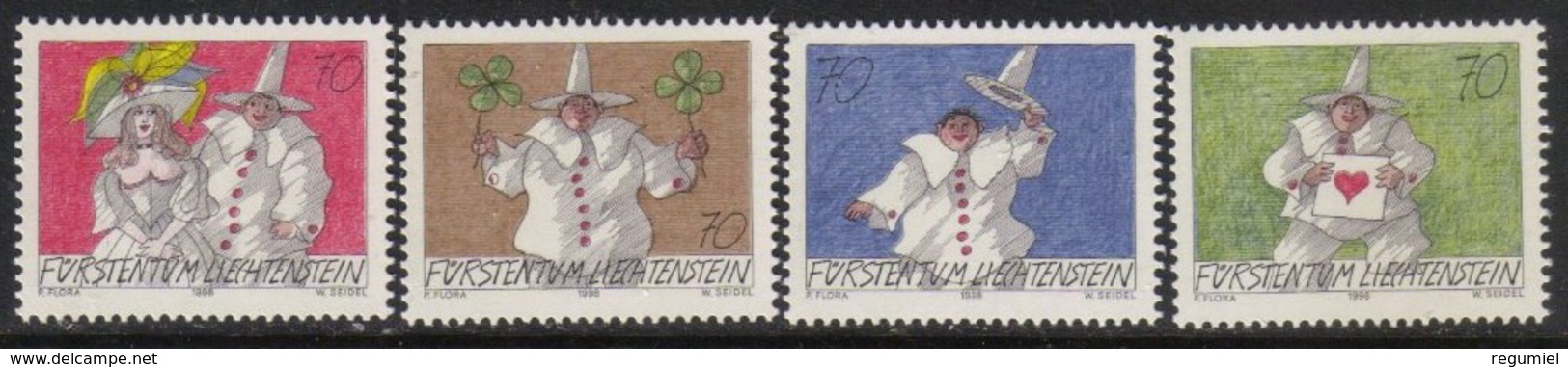 Liechtenstein 1114/1117 ** MNH. 1998 - Nuevos