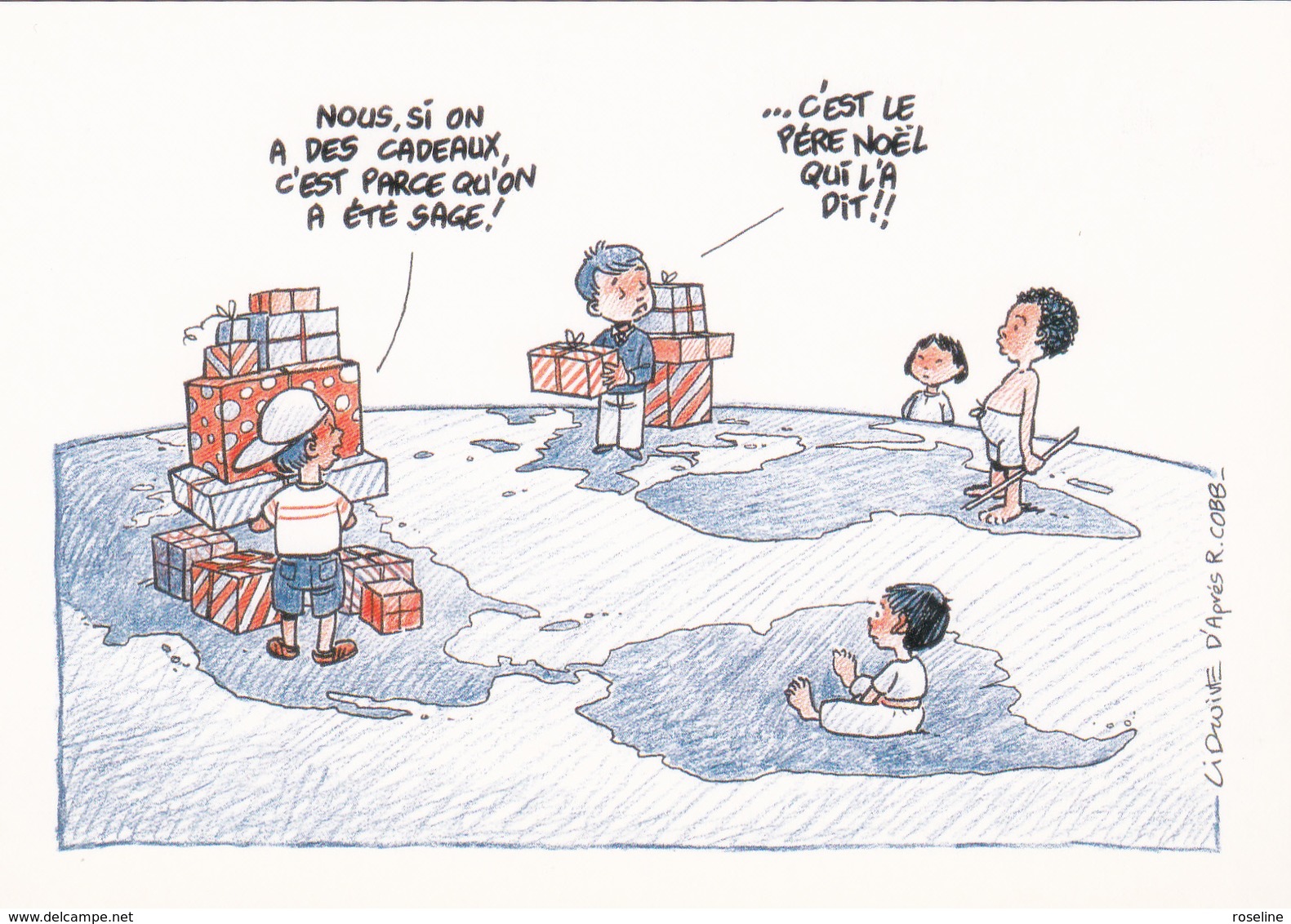 LIDWINE - Bande Dessinée Ecologie Environnement Enfant Tiers Monde Cadeau Pere Noel - CPM 10,5x15 TBE 2003 Neuve - Autres & Non Classés