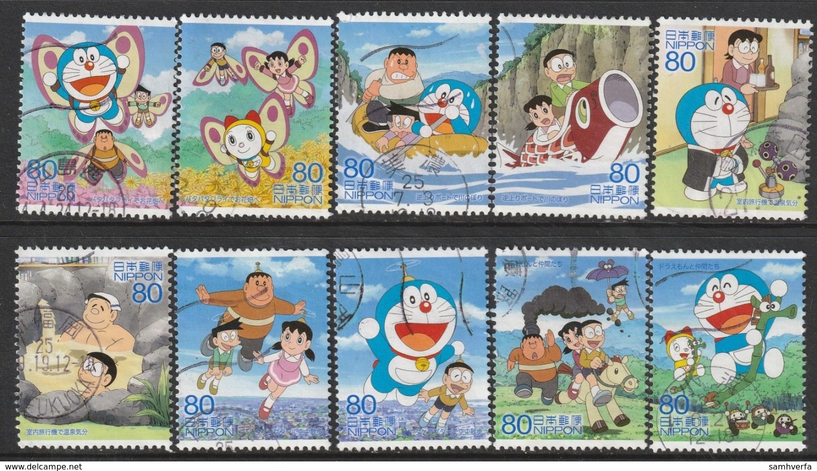 Japan 2013 - Animation Hero And Heroine - Series 20 - Doraemon 1,5 Million Issued - Usados