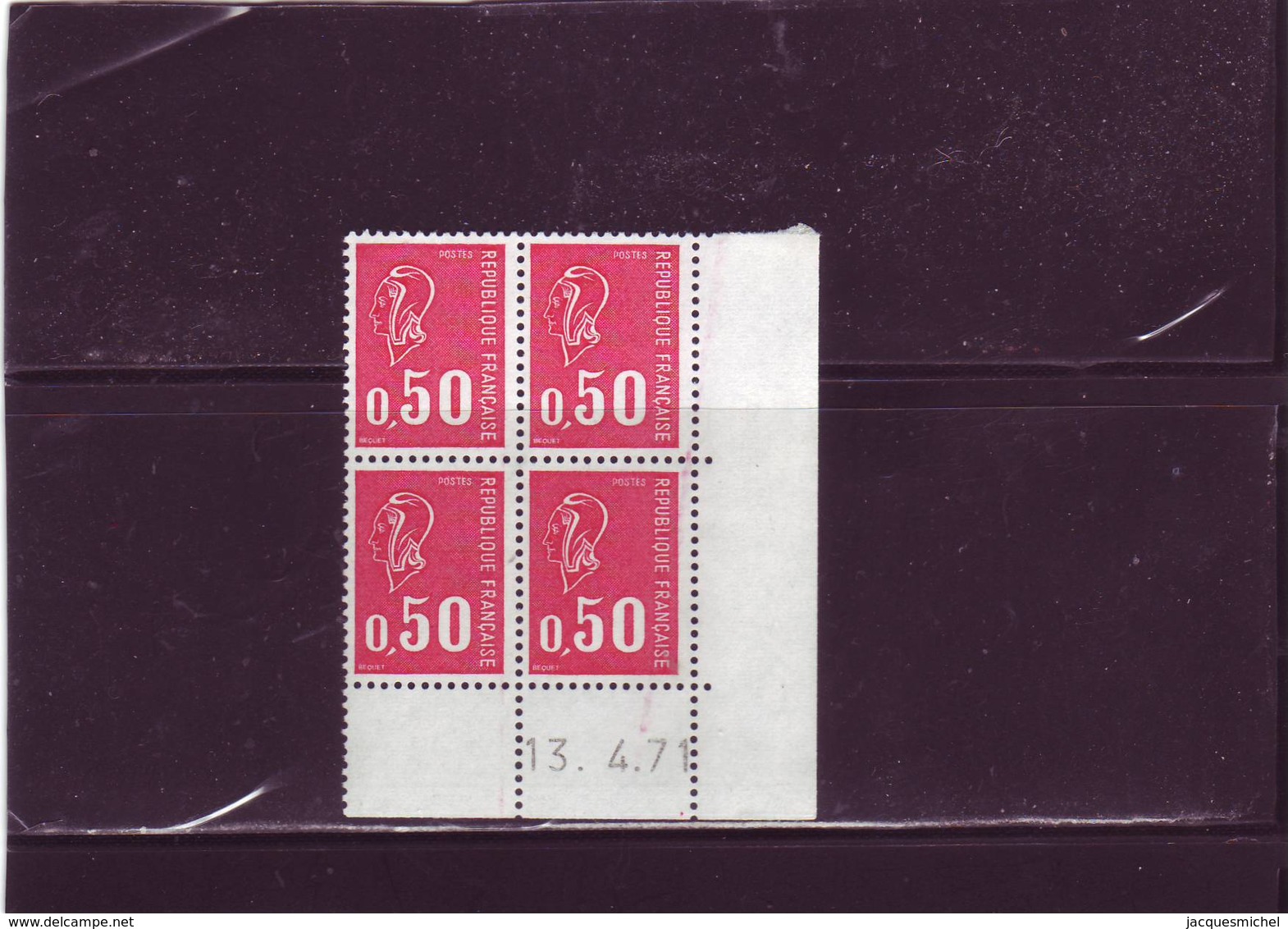 N° 1664 - 0,50 F BEQUET - Sans PHO - 13.04.1971 - - 1970-1979
