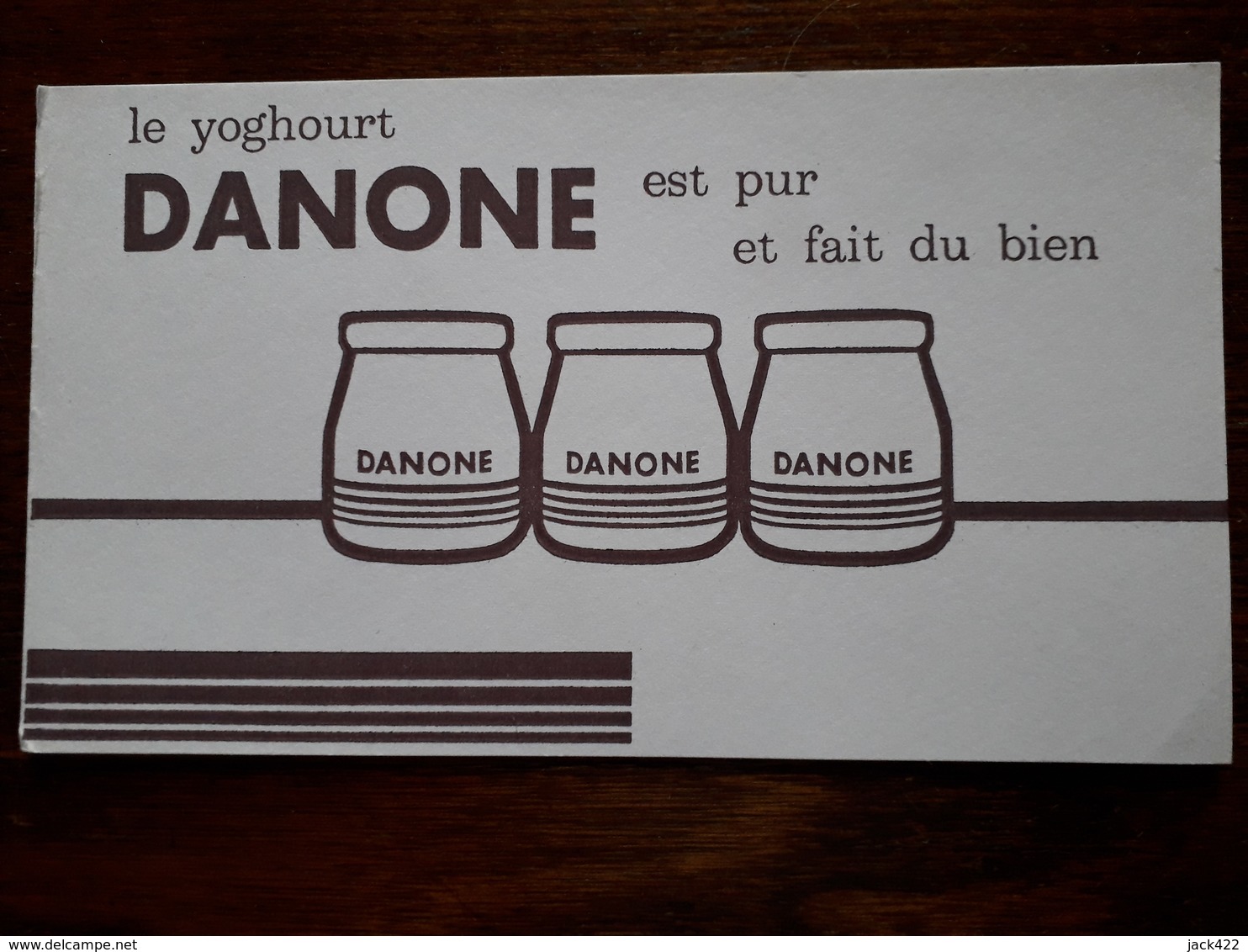 L18/64 Buvard. Yoghourt Danone - Produits Laitiers