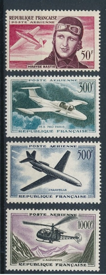 FRANCE Poste Aérienne  NEUF Sans Charnière N° 34/35/36/37 N**   Cte:118,00 € - 1927-1959 Mint/hinged