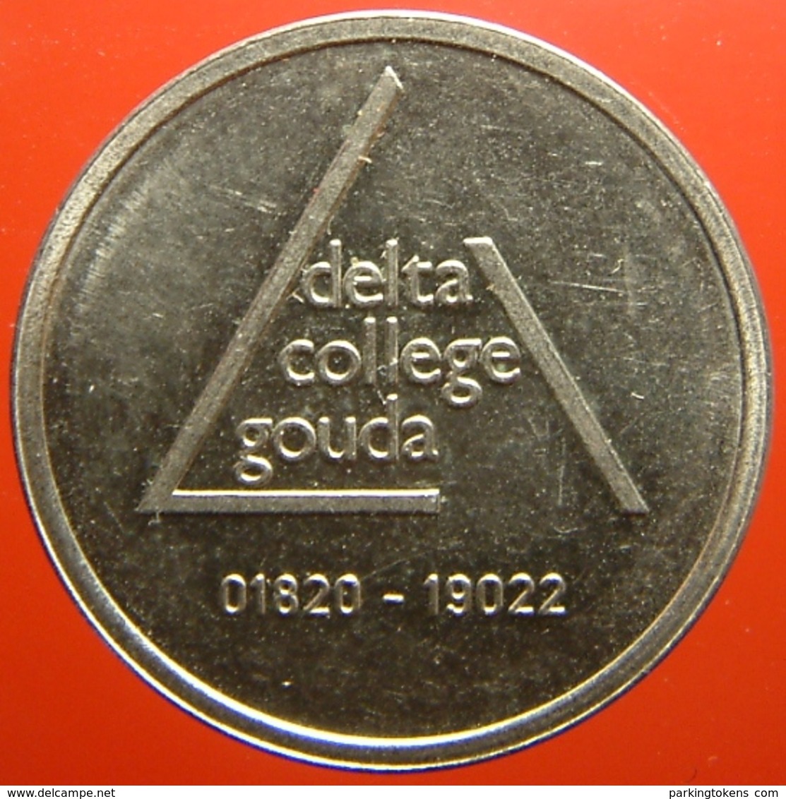 KB106A-1 - DELTA COLLEGE GOUDA - Gouda - WM 22.5mm - Koffie Machine Penning - Coffee Machine Token - Professionnels/De Société