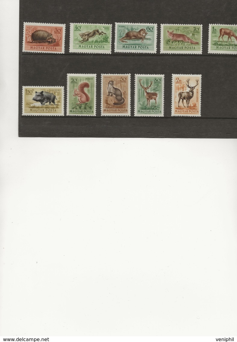 HONGRIE - POSTE AERIENNE  N° 136 A 145 NEUF INFIME CHARNIERE - ANNEE 1953 - COTE : 14 € - Ungebraucht