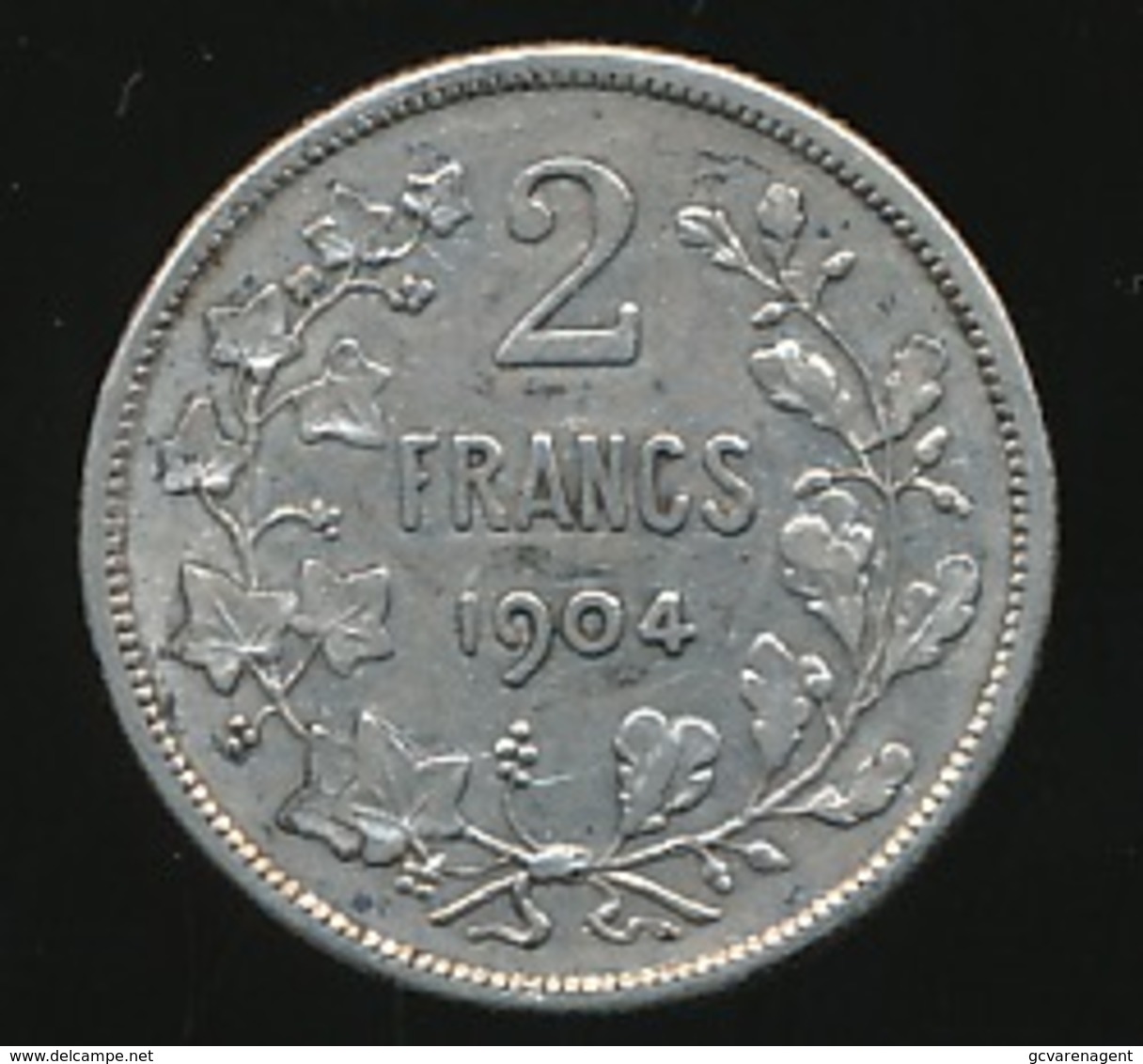 LEOPOLD II  2 FRANCS 1904     2 SCANS - 2 Francs