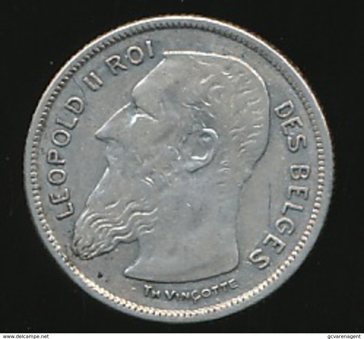 LEOPOLD II  2 FRANCS 1904     2 SCANS - 2 Francs