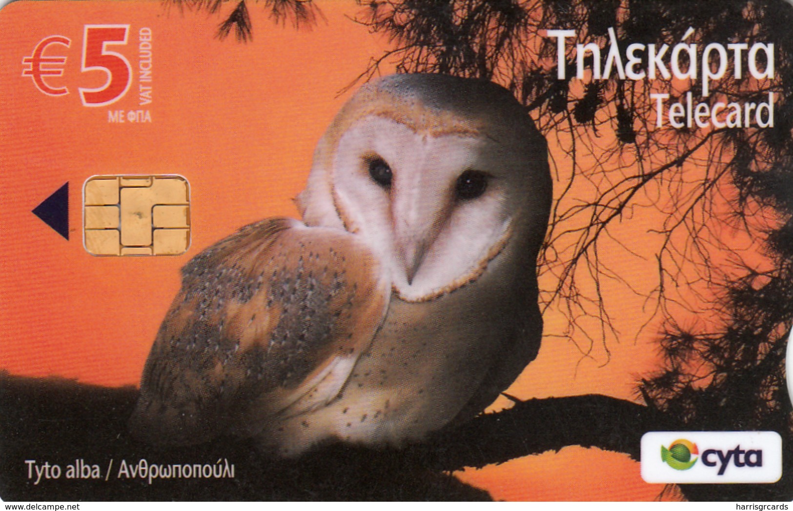 CYPRUS - Tydo Alba (Owl) ,0802CY, 05/09, Tirage 20.000, Used - Chipre