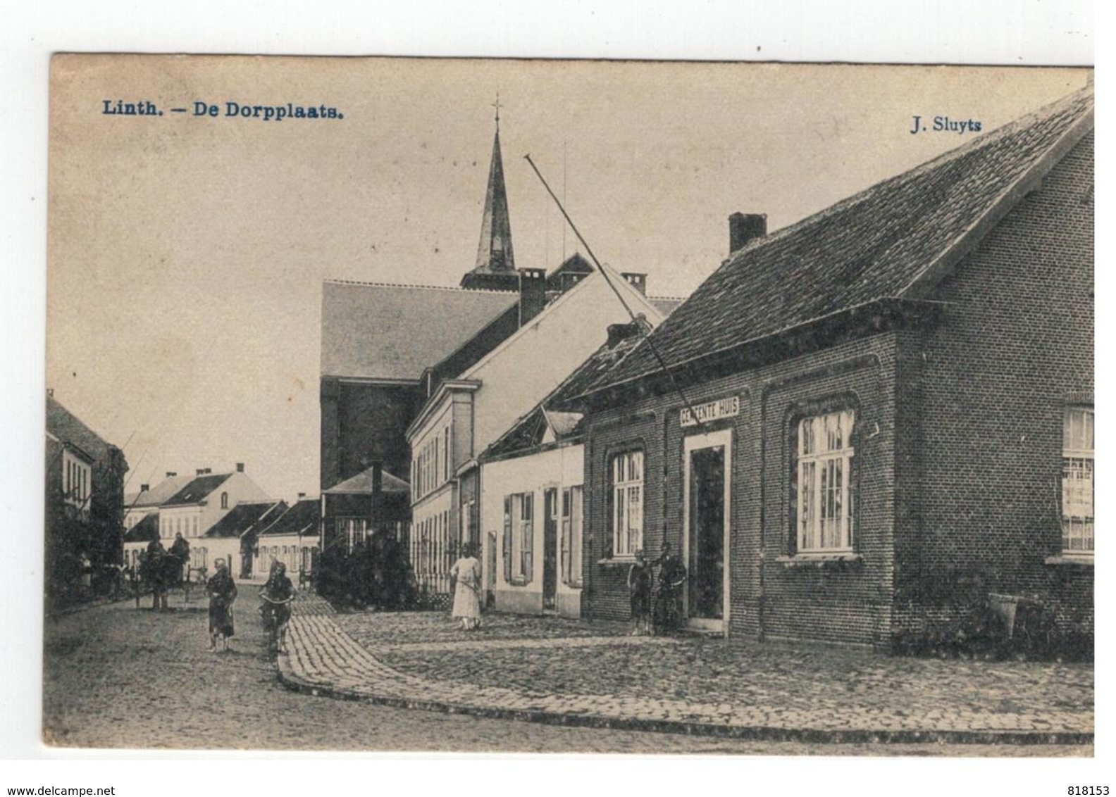 Lint  Linth  -  De Dorpplaats 1910 - Lint