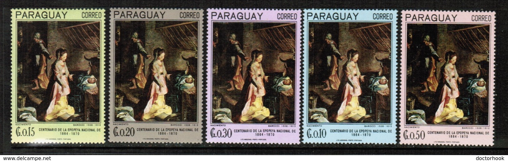 PARAGUAY  Scott # 1008-12** VF MINT NH (Stamp Scan # 468) - Paraguay