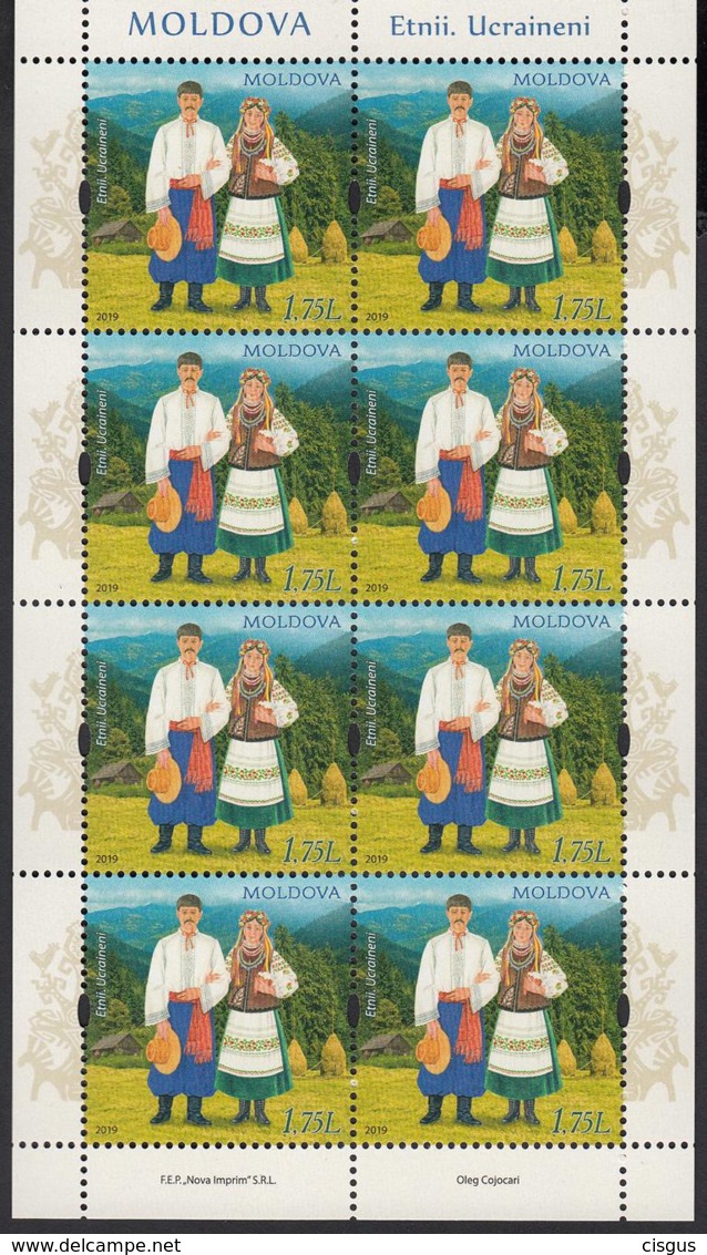 Moldova Moldawien MNH** 2019  Costuemes Ethnic Groupe Ukraine  Mi 1084 KB - Moldawien (Moldau)