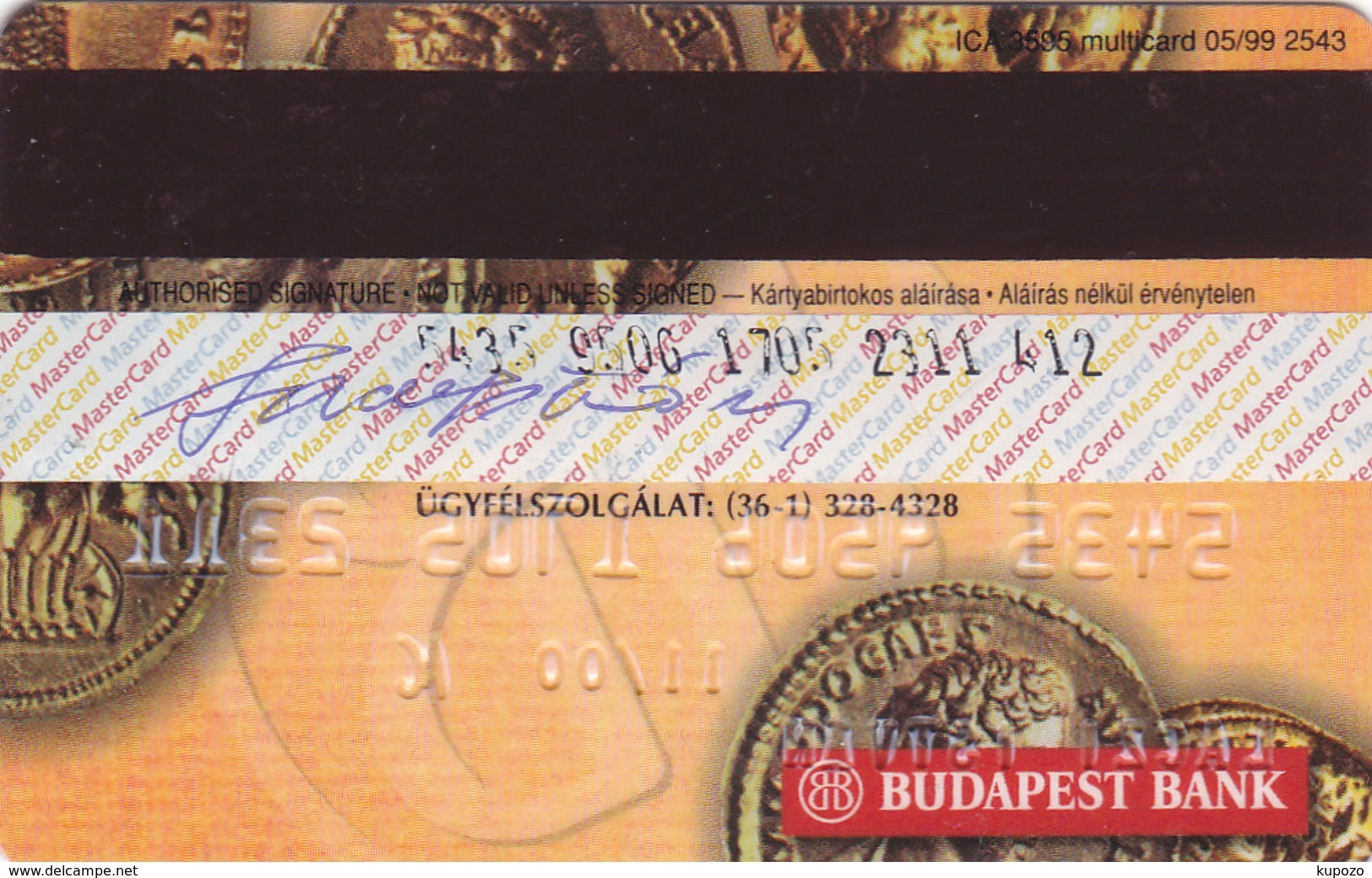 Hungary Bank Card - Cartes De Crédit (expiration Min. 10 Ans)