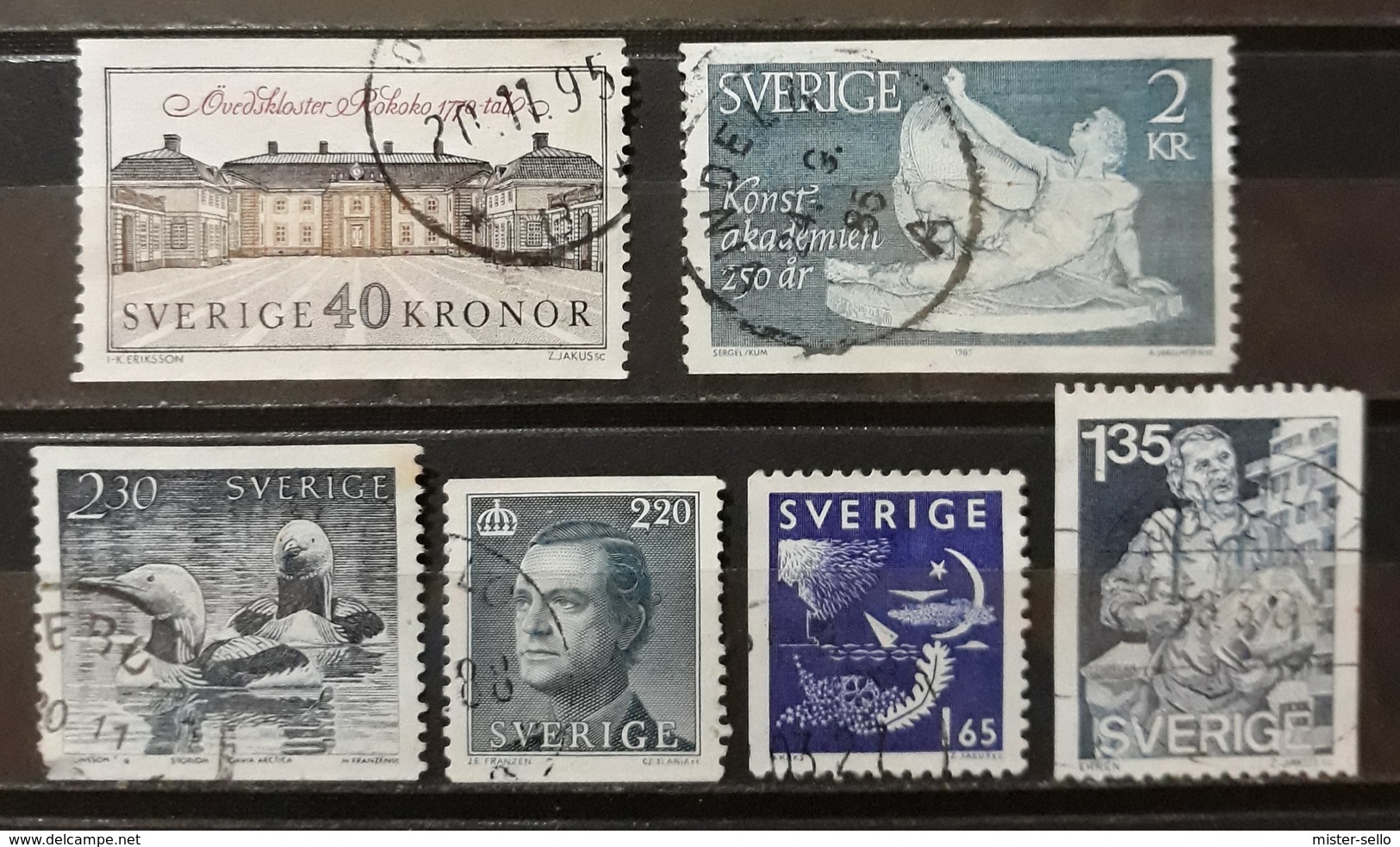 SUECIA 1981- 1990. LOTE DE SELLOS USADOS - USED. - Gebraucht