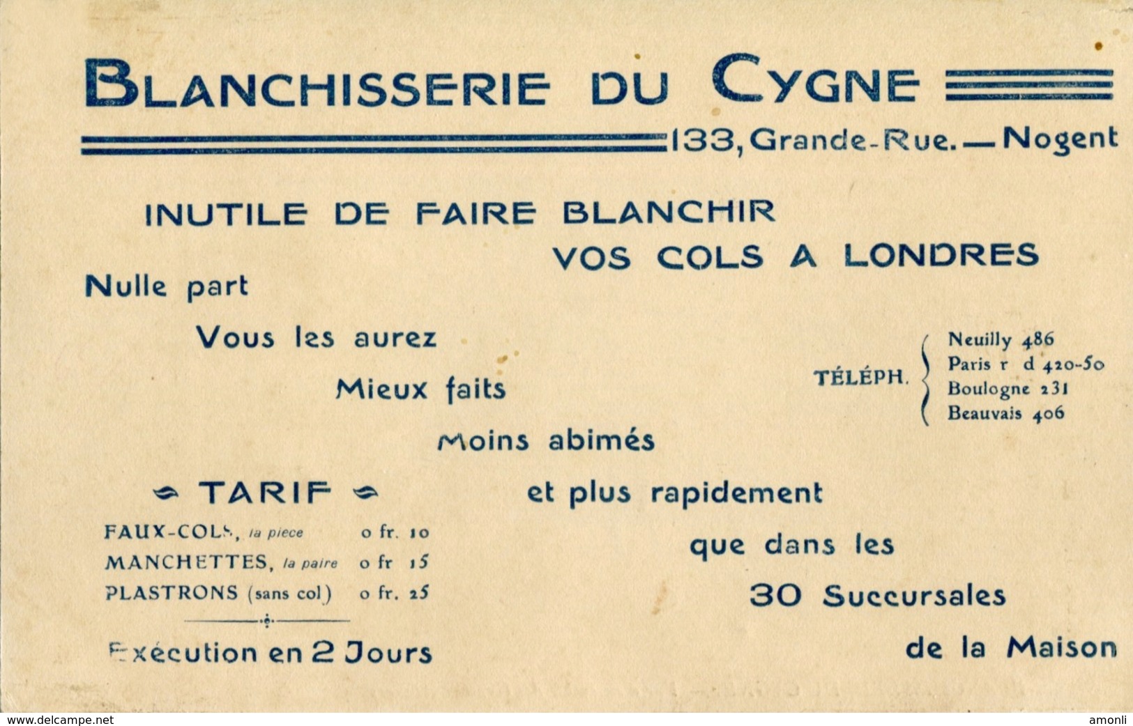 94. VAL DE MARNE - NOGENT SUR MARNE. Blanchisserie Du Cygne, 133 Grande Rue. Vue D'ensemble Des Grands Ateliers. 2 Scans - Nogent Sur Marne